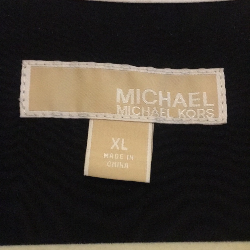 Michael Kors Button Up Color Block Blouse - image 3